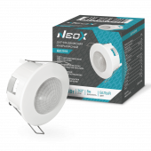 Датчик движения инфракрасный встраиваемый ДД 201Б 1200Вт 360 гр. 8м IP20 белый NEOX, Датчики движения и фотореле	