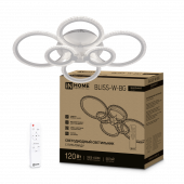 Светильник светодиодный ELEGANT BLISS-W-BG 120Вт 230В 3000-6500K 8400Лм 780х550х130мм пульт ДУ белый IN HOME, Светильники декоративные светодиодные	