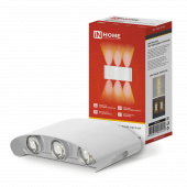 Светильник уличный светодиодный ДБУ TWIN-830WH 8Вт 3000К IP54 белый IN HOME, Светильники светодиодные уличные	