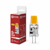 Лампа светодиодная LED-JC-COB 5Вт 12В G4 4000К 520Лм IN HOME, Лампы для люстры	