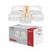 Люстра под лампу MODERN LIMA-CL-5E27-GL 5хЕ27 белый плафон, золотой IN HOME, Светильники под лампу	