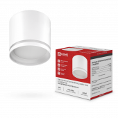 Светильник потолочный НПБ-ЦИЛИНДР-GХ53 TBM-NL-WH с подсветкой 80х80мм белый IN HOME, Светильники потолочные накладные	