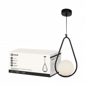 Светильник подвесной под лампу AURORA DROP-G9-BL 1хG9 матовый плафон, черный корпус IN HOME, Светильники под лампу	