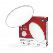 Светильник светодиодный NEO MYSTERY-7565-WH 75Вт 230В 6500K 6000Лм 375x58мм белый IN HOME, Светильники декоративные светодиодные	