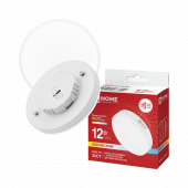 Лампа светодиодная LED-GX53-VC 12Вт 230В 1200Лм 3ССТ 3000/4000/6500К с переключателем на лампе IN HOME, Лампы софитные	