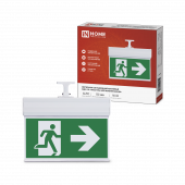 Светильник светодиодный аварийный СДБО-УВ "УКАЗАТЕЛЬ НАПРАВЛЕНИЯ ВЫХОДА" 3 часа NI-CD AC/DC двусторонний IN HOME, Светильники аварийные	