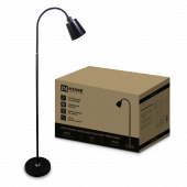 Светильник напольный под лампу ТНО 01-E27Ч 230В черный плафон, черный корпус IN HOME, Напольные светильники	