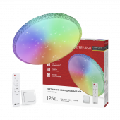 Светильник светодиодный COMFORT MYSTERY-RGB 125Вт 230В 3000-6500K 10000Лм 500x80мм с пультом ДУ IN HOME, Светильники декоративные	