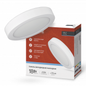 Панель светодиодная накладная круглая NRLP 18Вт 230В 6500К 1260Лм 210мм белая IP40 IN HOME, Панели светодиодные накладные	