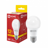 Лампа светодиодная LED-A60-VC 12Вт 230В Е27 3000К 1140Лм IN HOME, Лампы светодиодные бытовые	