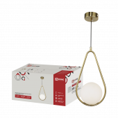 Светильник подвесной под лампу AURORA DROP-G9-LT 1хG9 матовый плафон, латунный корпус IN HOME, Светильники под лампу	