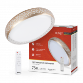 Светильник светодиодный COMFORT HONEY 75Вт 230В 3000-6500K 6000Лм 500х120мм c пультом ДУ IN HOME, Светильники декоративные светодиодные	