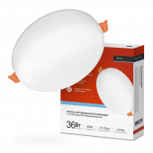 Панель светодиодная встраиваемая безрамочная RLP-FL 36Вт 230В 6500К 3240Лм 223мм с регулируемым монтажом 45-190мм белая IP20 IN HOME, Панели светодиодные встраиваемые	