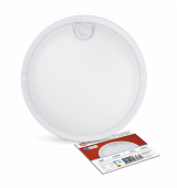 Светильник светодиодный герметичный СПП-Д-КРУГ 8Вт 230В 6500К 640Лм с датчиком движения IP65 IN HOME, Светильники ЖКХ	