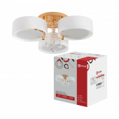 Люстра под лампу MODERN LIMA-CL-3E27-GL 3хЕ27 белый плафон, золотой IN HOME, Люстры и Бра под лампу	