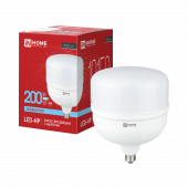 Лампа светодиодная LED-HP-PRO 200Вт 230В E27 с адаптером Е40 6500К 19150Лм IN HOME, Светодиодные Лампы	