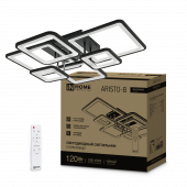 Светильник светодиодный ELEGANT ARISTO-B 120Вт 230В 3000-6500K 685х585х150мм пульт ДУ черный IN HOME, Светильники декоративные	