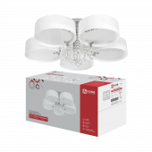 Люстра под лампу MODERN LIMA-CL-5E27-CH 5хЕ27 белый плафон, хромированный IN HOME, Светильники под лампу	