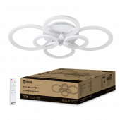 Светильник светодиодный ELEGANT BLISS-W 120Вт 230В 3000-6500K 780х550х130мм c пультом ДУ белый IN HOME, Светильники декоративные	