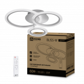 Светильник светодиодный ELEGANT BLISS-W 60Вт 230В 3000-6500K 4700Лм 508х390х120мм c пультом ДУ белый IN HOME, Светильники декоративные	