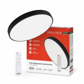 Светильник светодиодный SCANDY SIMPLE-95RCB 95Вт 230В 3000-6500K 7600Лм 500x50мм с пультом ДУ черный IN HOME, Светильники декоративные светодиодные	