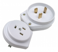 Разъем печной РШ/ВШ 32А 250В пластиковый встраиваемый белый 9133 IN HOME, Печные разъемы	