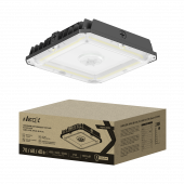 Светильник уличный потолочный CAN09-LEVEL 70PA3C-SB-PC-BL 70/60/40Вт 100-277В 150Лм/Вт 3CCT 5лет IP65 NEOX, Светильники уличные коммерческие	