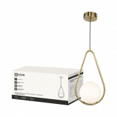 Светильник подвесной под лампу AURORA DROP-G9-LT 1хG9 матовый плафон, латунный корпус IN HOME, Светильники под лампу	