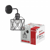 Светильник настенный под лампу LOFT ATIKO-WL-E27-BL Е27 черный IN HOME, Люстры и Бра под лампу	