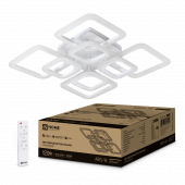 Светильник светодиодный ELEGANT ARIS-W 120Вт 230В 3000-6500K 590х590х130мм c пультом ДУ белый IN HOME, Светильники декоративные	