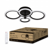 Светильник светодиодный ELEGANT BLISS-B 90Вт 230В 3000-6500K 610х400х130мм c пультом ДУ черный IN HOME, Светильники декоративные	