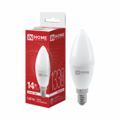 Лампа светодиодная LED-СВЕЧА-VC 14Вт 230В E14 4000K 1330Лм IN HOME, Лампы светодиодные бытовые	
