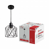 Светильник подвесной под лампу LOFT ATIKO-PN-E27-BL Е27 подвес 1м черный IN HOME, Люстры и Бра под лампу	