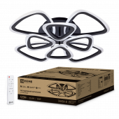 Светильник светодиодный ELEGANT SANSA-B 120Вт 230В 3000-6500K 650х650х130мм c пультом ДУ черный IN HOME, Светильники декоративные	