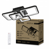 Светильник светодиодный ELEGANT ARISTO-B 90Вт 230В 3000-6500K 535х370х150мм пульт ДУ черный IN HOME, Светильники декоративные	