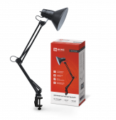 Светильник настольный под лампу на струбцине СНС 13Ч-E27 230В ЧЕРНЫЙ IN HOME, Светильники настольные под лампу	