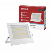 Прожектор светодиодный СДО-7 100Вт 230В 6500К IP65 белый IN HOME, Прожекторы	