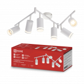 Светильник потолочный НПБ СПОТ-6ExGU10-AR-WH под GU10 с регулир. базой белый IN HOME, Светильники потолочные накладные	