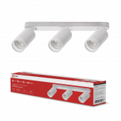 Светильник потолочный НПБ СПОТ-3xGU10-AR-WH под лампу GU10 350х55х135мм линейный белый IN HOME, Светильники потолочные накладные	