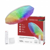 Светильник светодиодный COMFORT DIAMOND-RGB 125Вт 230В 3000-6500K 10000Лм 500x105мм с пультом ДУ IN HOME, Светильники декоративные	
