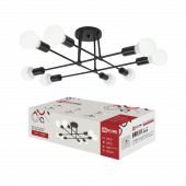 Люстра под лампу LOFT EASY-8E27-BL 8хЕ27 черный IN HOME, Светильники под лампу	