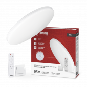 Светильник светодиодный NEO SIMPLE-95RC-WH 95Вт 230В 3000-6500K 7600Лм 460x67мм с пультом ДУ белый IN HOME, Светильники декоративные светодиодные	