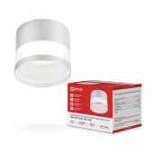 Светильник потолочный НПБ-SOFT-GX53 ТB-FL-WH под GX53 матовый плафон, 82х70мм белый IN HOME, Светильники потолочные накладные	