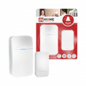 Звонок беспроводной KD-WH 38 мелодий с вилкой 230В с подсветкой с пьезокнопкой 150м белый IN HOME, Звонки беспроводные	