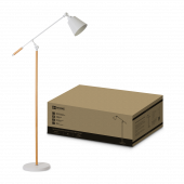 Светильник напольный под лампу ТНО 01К-Е27Б 230В белый плафон, белый корпус IN HOME, Напольные светильники	