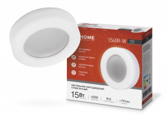 Светильник светодиодный серии RING-1540R-W 15Вт 230В 4000К 910Лм 190мм IP65 КРУГ IN HOME, Светильники декоративные светодиодные	