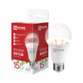 Лампа светодиодная LED-A60 PRO-ФИТО полный спектр 15Вт 230В Е27 IN HOME, Светодиодные Лампы	