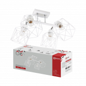 Люстра поворотная под лампу LOFT ATIKO-СLА-4E27L-WH 4хЕ27 белый, хром IN HOME, Люстры и Бра под лампу	