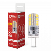 Лампа светодиодная LED-JC 3Вт 12В G4 4000К 290Лм IN HOME, Лампы для люстры	