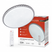 Светильник светодиодный COMFORT MYSTERY 55Вт 230В 3000-6500K 4400Лм 395x65мм с пультом ДУ IN HOME, Светильники декоративные светодиодные	